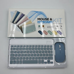 طقم Mouse & Keyboard Kit لاسلكي Bluetooth ملون - رفعة