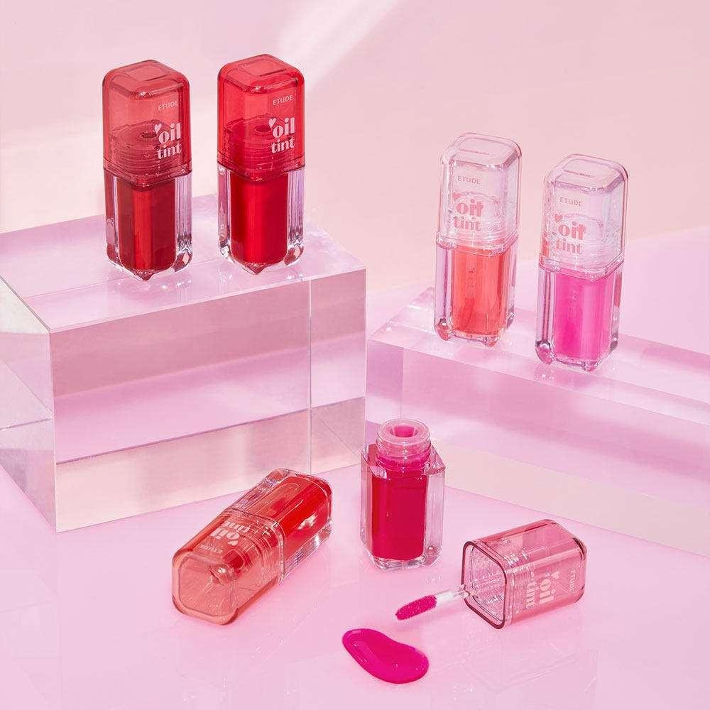 تينت شفايف زيتي ETUDE Oil Tint لترطيب فائق ولمعان زجاجي.