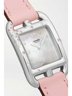 Hermes Cape Cod watch | ساعة هيرميس كيب كود بجلد الكرز الوردي 🍒✨.