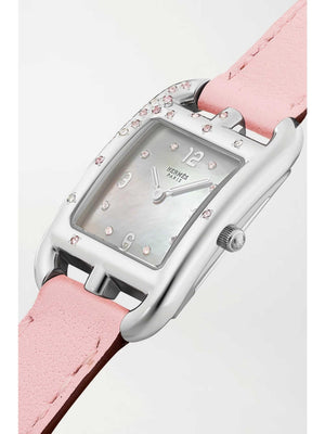Hermes Cape Cod watch | ساعة هيرميس كيب كود بجلد الكرز الوردي 🍒✨.