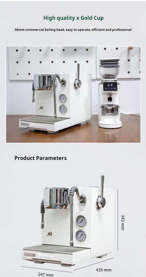 أبعاد وتجهيز ركن القهوة لجهاز القهوة Wendougee PETRA coffee corner layout poster.