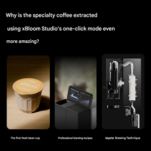 تقنية استخلاص القهوة المقطرة V60 في ماكينة تقطير القهوة xBloom Studio.