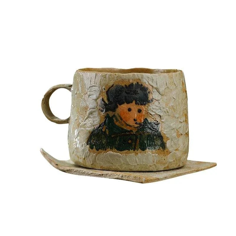 Yifang handmade coffee cup  Van Gogh صنلعة يدوية.